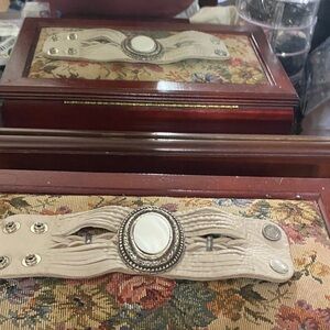 Leatherock Cream Bracelet with Silver Accents